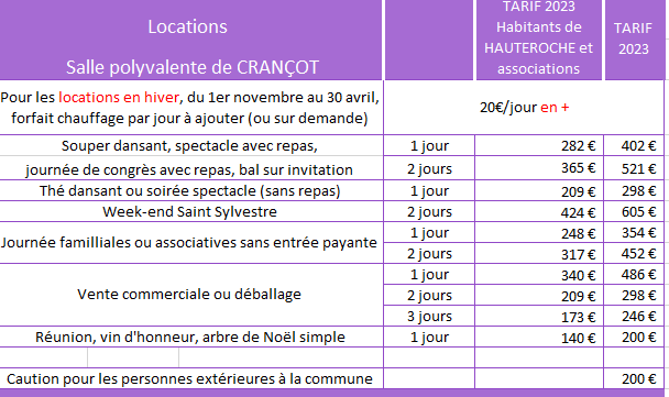 Salle polyvalente 2023