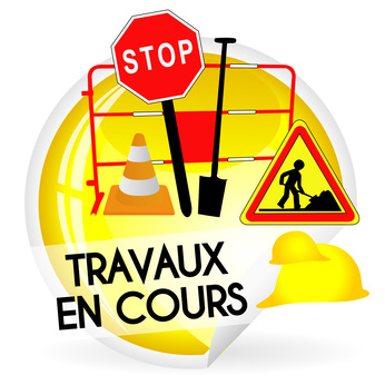 Travaux en cours à Hauteroche
